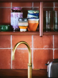 Tazas artesanales de gres 70's, 2 uds.