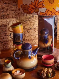 Tazas artesanales 70's, 4 uds.
