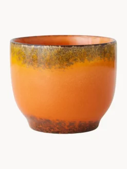 Tazas de café artesanales de cerámica 70's, 4 uds.