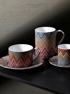 Tazas de café con platitos de porcelana Fine Bone China Jarris, 2 uds.