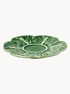 Tazas de café XS pintadas a mano con platillos Cabbage, 4 uds.