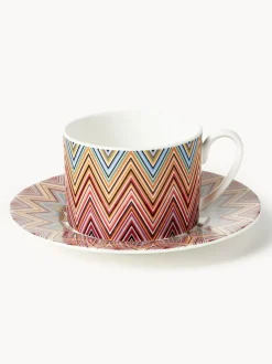 Tazas de té con platitos Jarris, 6 uds.