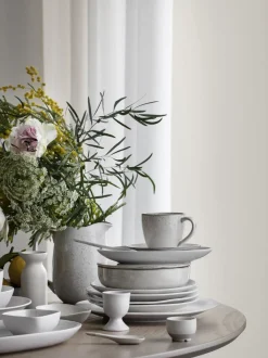 Tazas grandes artesanales de gres Nordic Sand, 2 uds.