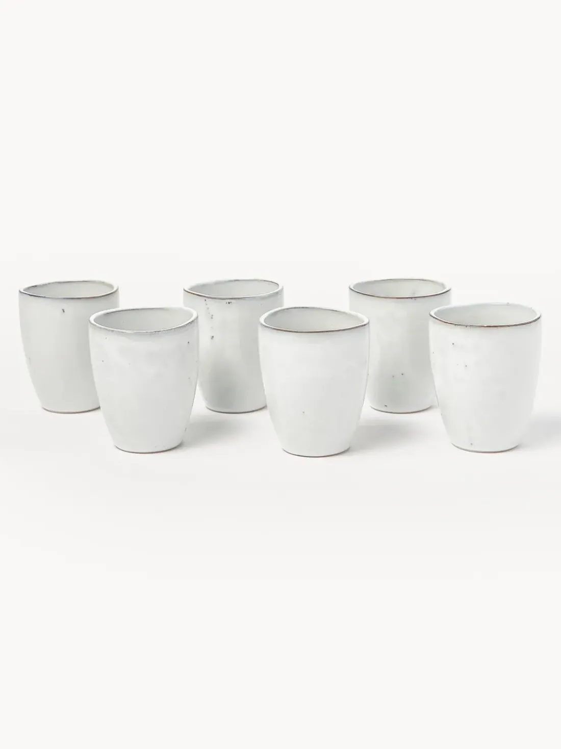 Tazas originales artesanales Nordic Sand, 6 uds.