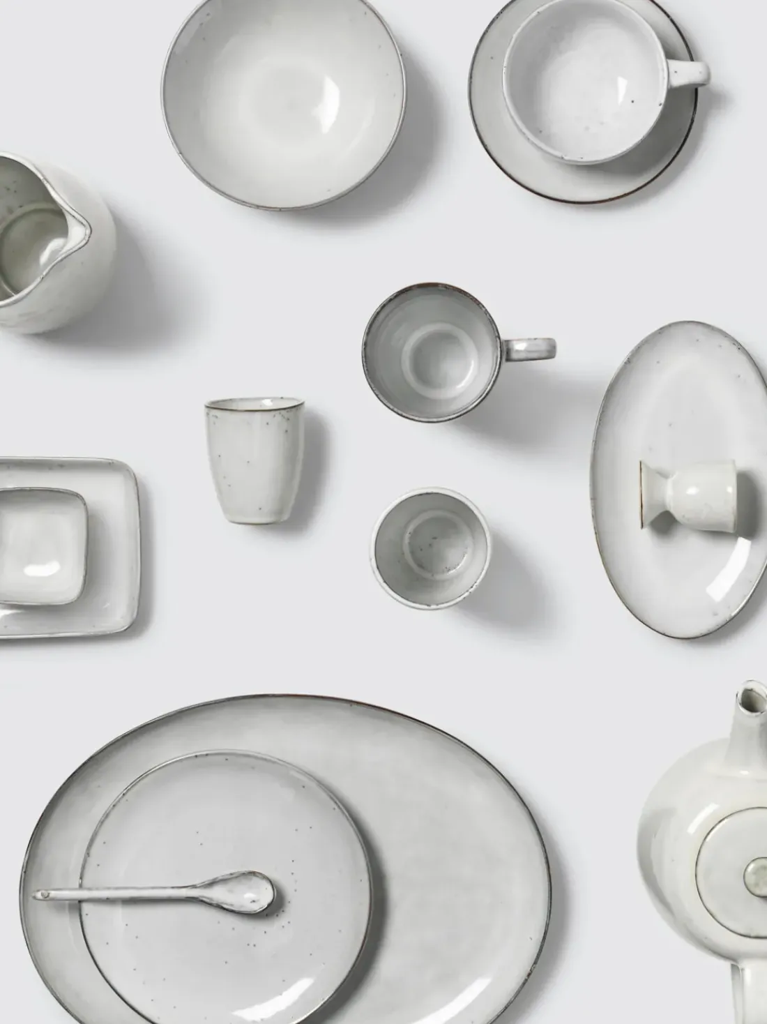 Tazas originales artesanales Nordic Sand, 6 uds.