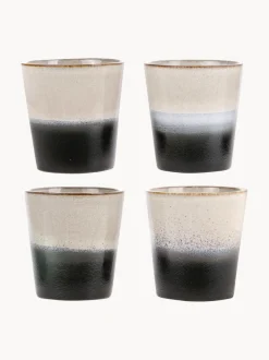 Tazas pequeñas artesanales 70's, 4 uds.