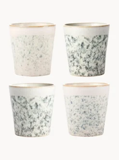Tazas pequeñas artesanales 70's, 4 uds.