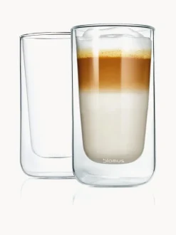 Tazas termo de vidrio de doble pared Nero, 2 uds.
