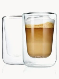 Tazas termo de vidrio de doble pared Nero, 2 uds.