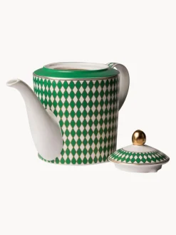 Tetera artesanal de porcelana Chess, 1,1 L