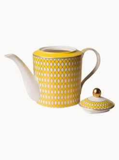 Tetera artesanal de porcelana Chess, 1,1 L