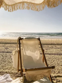 Tumbona plegable con flecos Sling
