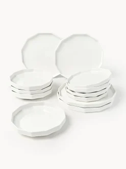 Vajilla de porcelana Angoli, 4 comensales (12 pzas.)