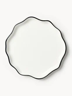 Vajilla de porcelana con volantes Bia, 4 comensales, 12 pzas.