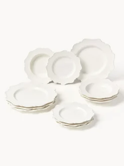 Vajilla de porcelana Grace, 4 personas (12 pzas.)