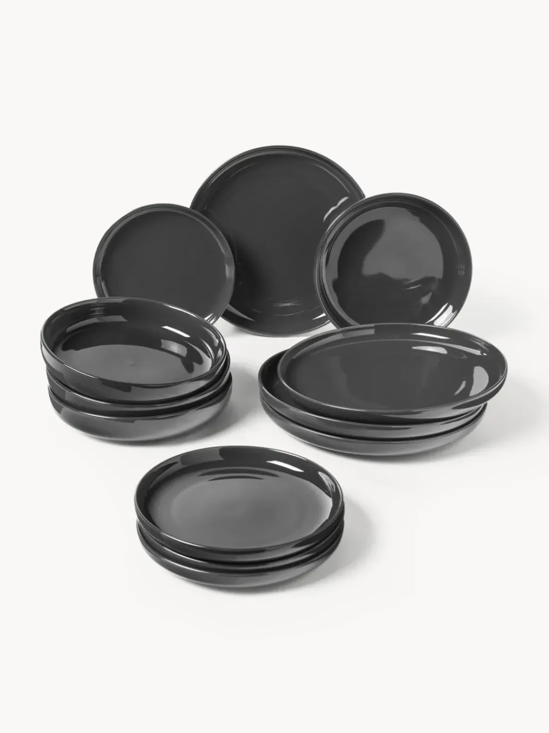 Vajilla de porcelana Nessa, 4 comensales (12 pzas.)