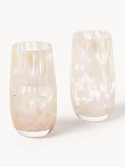 Vasos altos artesanales Yava, 4 uds.