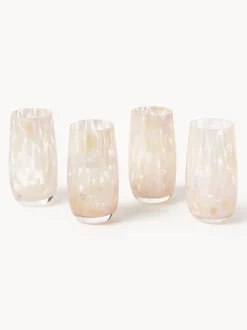 Vasos altos artesanales Yava, 4 uds.