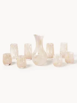 Vasos altos artesanales Yava, 4 uds.
