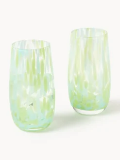 Vasos altos artesanales Yava, 4 uds.