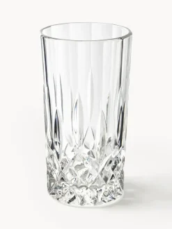 Vasos altos con relieve de cristal George, 4 uds.