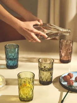 Vasos altos con relieves Colorado, 4 uds.