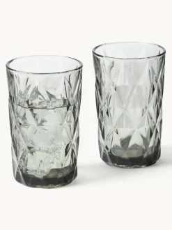 Vasos altos con relieves Colorado, 4 uds.