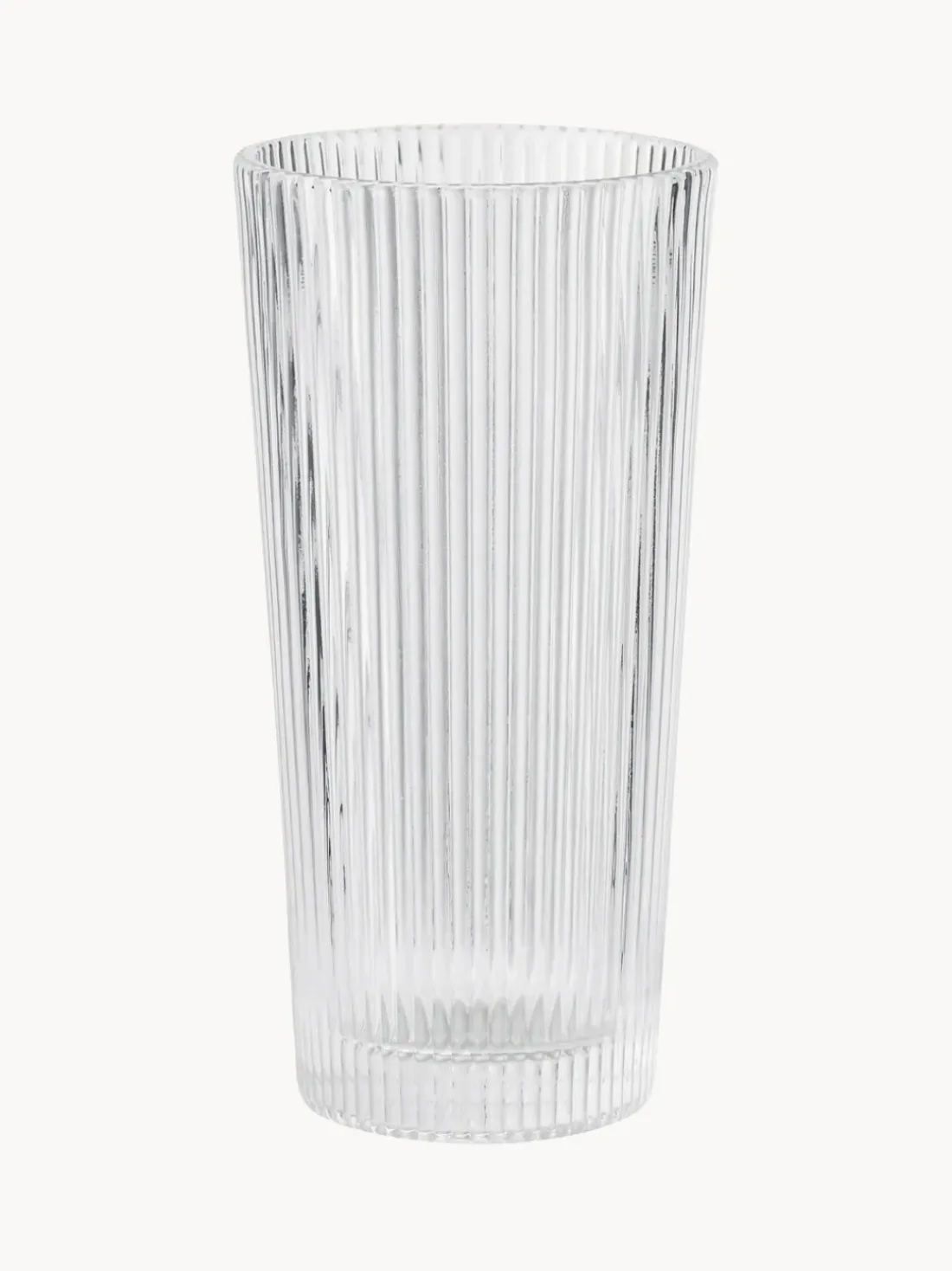 Vasos altos con relieves Pilastro, 4 uds.