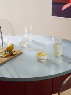 Vasos altos soplados Aleo, 4 uds.