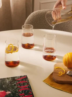 Vasos altos soplados Hadley, 4 uds.