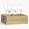 Vasos chupito Semon, 6 uds., con caja de madera