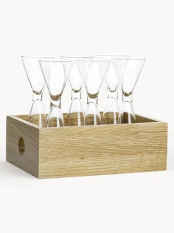 Vasos chupito Semon, 6 uds., con caja de madera
