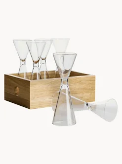 Vasos chupito Semon, 6 uds., con caja de madera