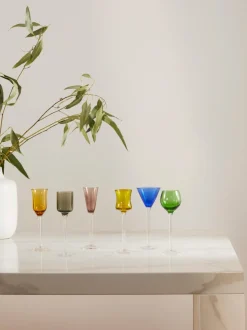 Vasos chupito soplados Lyngby, 6 uds.
