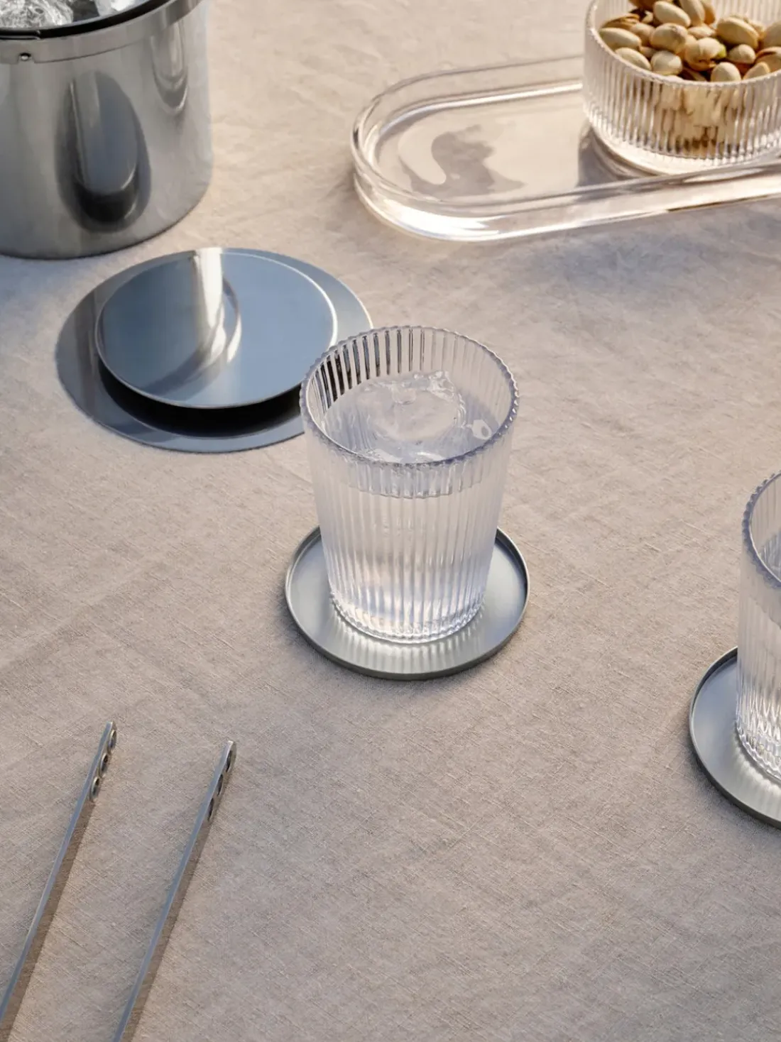 Vasos con relieves Pilastro, 6 uds.