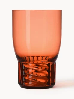 Vasos con relieves Trama, 4 uds.