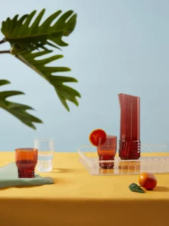 Vasos con relieves Trama, 4 uds.