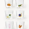 Vasos de agua artesanales Animal Farm, 6 uds.