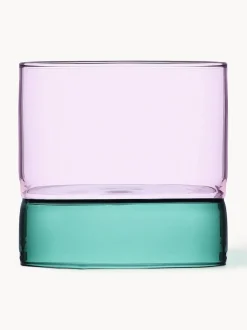 Vasos de agua artesanales Bamboo Groove, 2 uds.