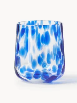 Vasos de agua artesanales con estampado de lunares Oakley, 4 uds.