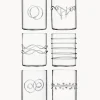 Vasos de agua artesanales Deco' Clear, 6 uds.