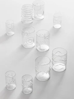 Vasos de agua artesanales Deco' Clear, 6 uds.
