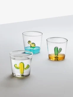Vasos de agua artesanales Desert Plants, 6 uds.