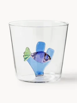 Vasos de agua artesanales Marine Garden, 6 uds.