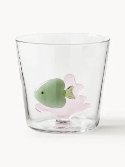 Vasos de agua artesanales Marine Garden, 6 uds.