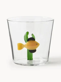 Vasos de agua artesanales Marine Garden, 6 uds.