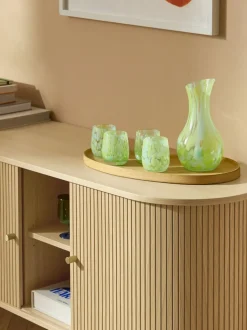 Vasos de agua artesanales Yava, 4 uds.