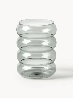 Vasos de agua soplados Bubbly, 4 uds.
