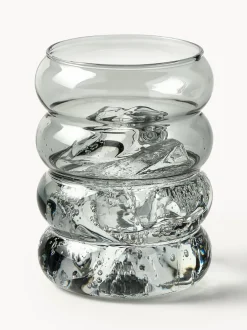 Vasos de agua soplados Bubbly, 4 uds.