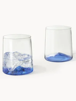 Vasos de agua soplados Hadley, 4 uds.